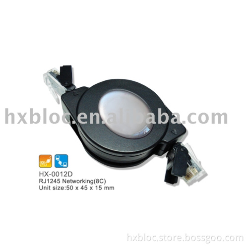 Retractable RJ1245 Networking cable